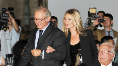 Isak Andic și Kate Moss la un eveniment organizat de compania de fast-fashion Mango