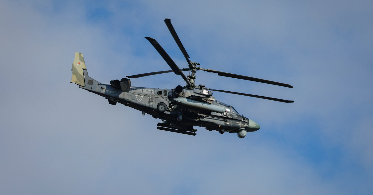 Armata rusă își doboară propriul elicopter Ka-52 în confuzie