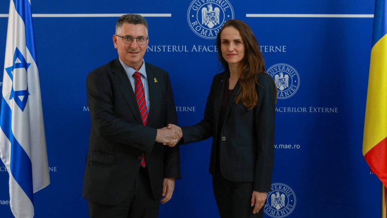 Oana Țoiu, întâlnire cu ministrul israelian de Externe. Șefa diplomației române: „Prea multe familii au suferit enorm”