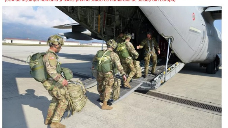 Plecarea soldaților americani din România, deschidere de pagină în presa de stat din Rusia