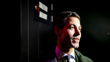 LEIDEN - List leader Rob Jetten during the D66 results evening for the House of Representatives elections. ANP ROBIN UTRECHT netherlands out - belgium out
