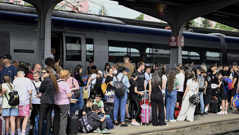 BUCURESTI - GARA DE NORD - ILUSTRATIE - AGLOMERATIE - 1 IUN 2024