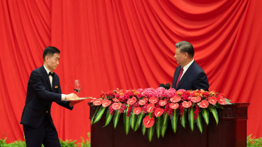 China's president Xi hosts reception on the eve of National Day
