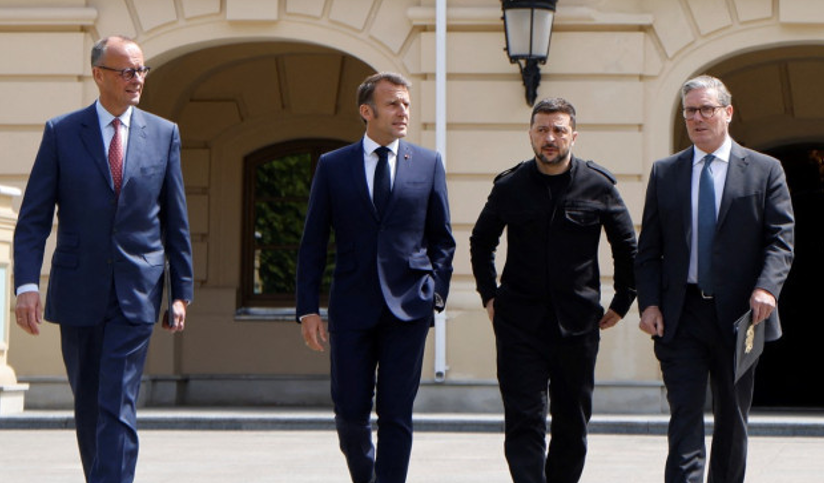Zelenski se va întâlni luni, la Londra, cu Starmer, Macron şi Merz