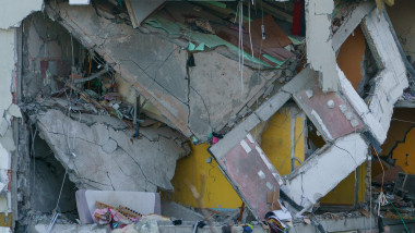 Apartamente distruse de explozia din Rahova