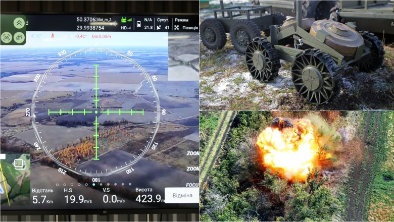 soldați ruși capturați în urma unei operațiuni în care armata ucraineană a folosit drone terestre cu explozibili