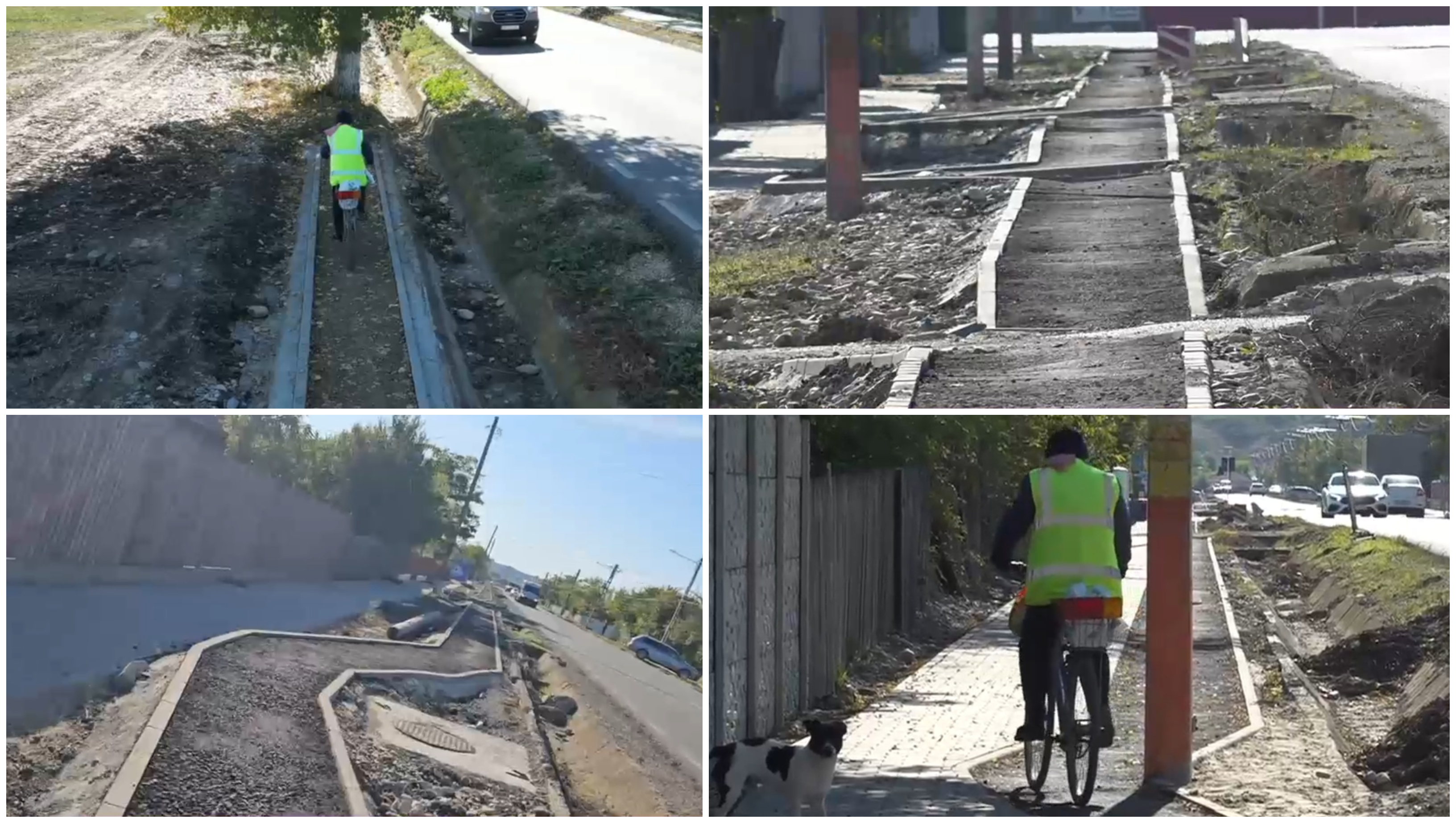 Investiție de mântuială pe banii statului. Cum arată pista de biciclete „șerpuită” și de ce o ocolesc localnicii: „E la caterincă”