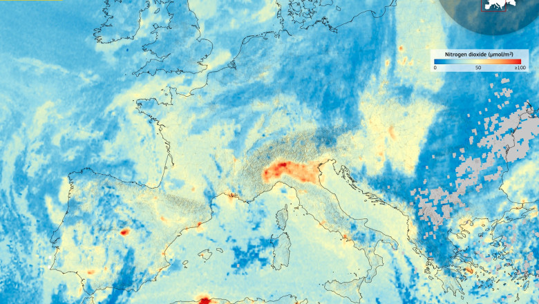 poluare europa copernicus
