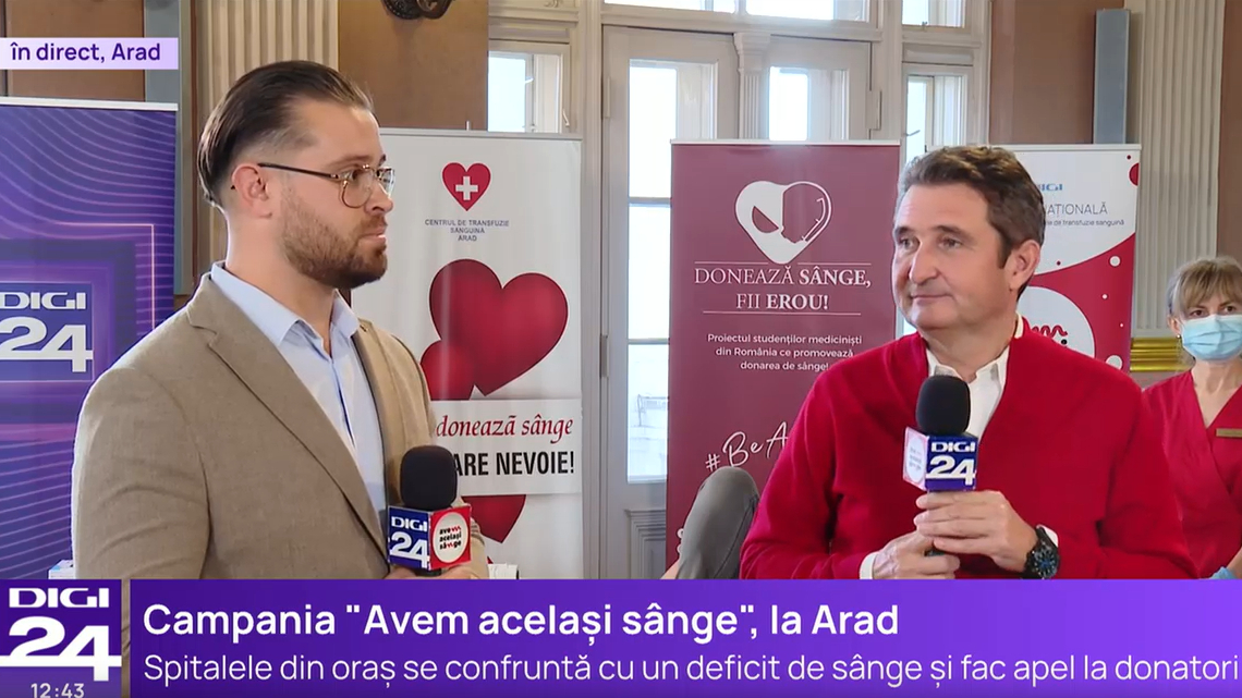 „Donarea de sânge are un rezultat concret: dai vieții cuiva o picătură din viața ta”