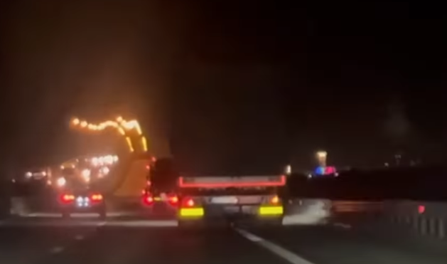 Şofer de TIR, cetăţean străin, prins când circula haotic pe Autostrada A1. Bărbatul avea o alcoolemie de 2,67 g/l