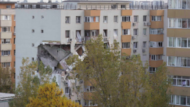 bloc afectat de explozie in rahova