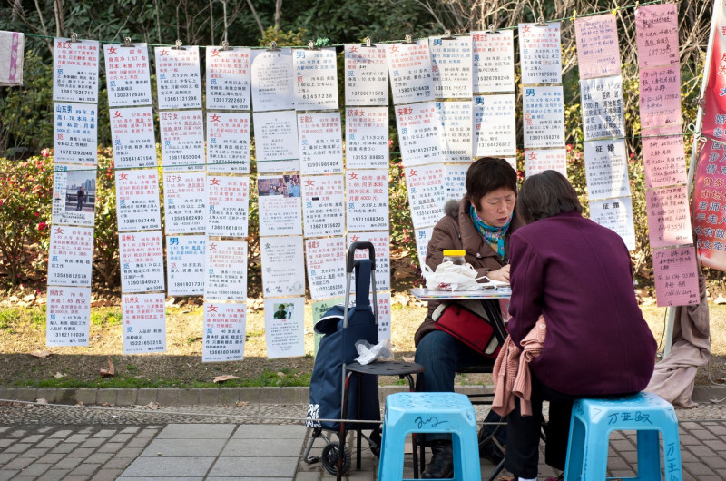 "Dating Corner", People's Park, Shanghai