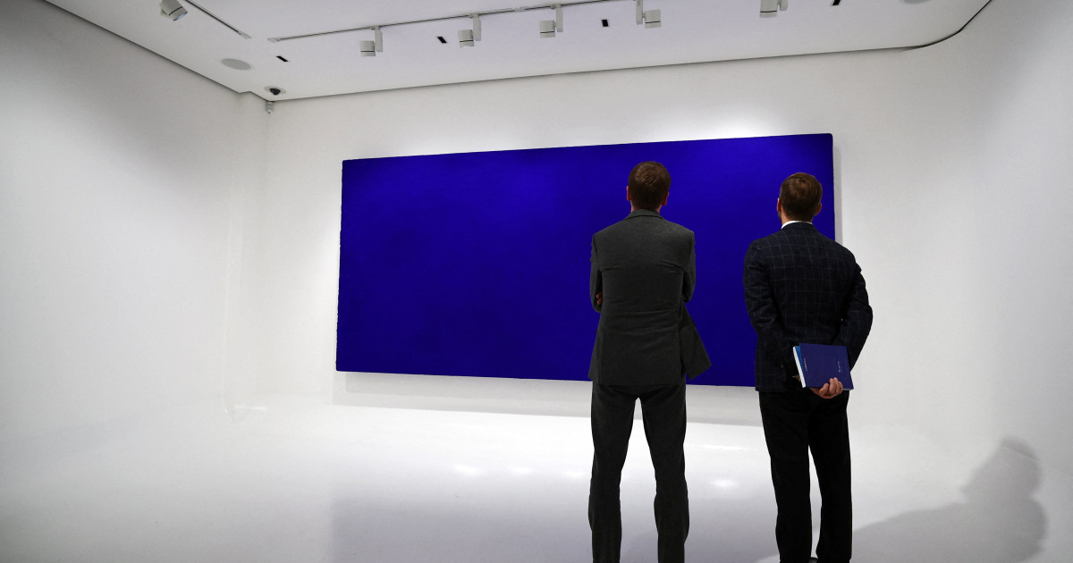 Tablou monocrom de Yves Klein, vândut pentru 18,4 milioane euro