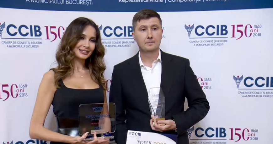 Premii pentru grupul Digi România și emisiunea Business Club de la Digi24 la gala organizată de Camera de Comerț și Industrie București