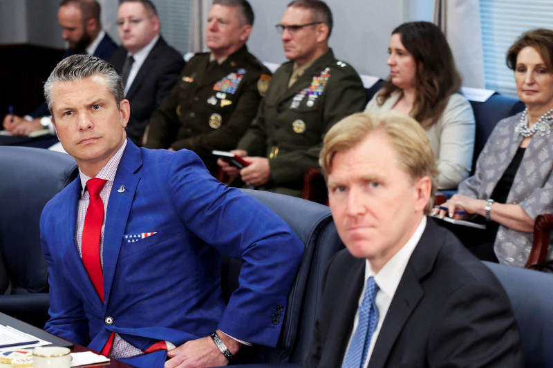 U.S. Defense Secretary Pete Hegseth meets Philippine President Ferdinand Marcos Jr. at Pentagon, in Washington