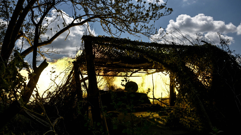 Unitate de artilerie în regiunea Pokrovsk