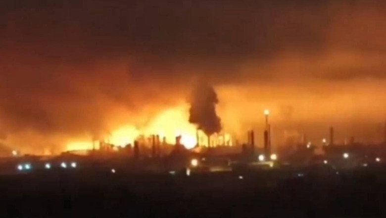 INCENDIU LA O UZINA DIN RUSIA DUPA UN ATAC UCRINEAN