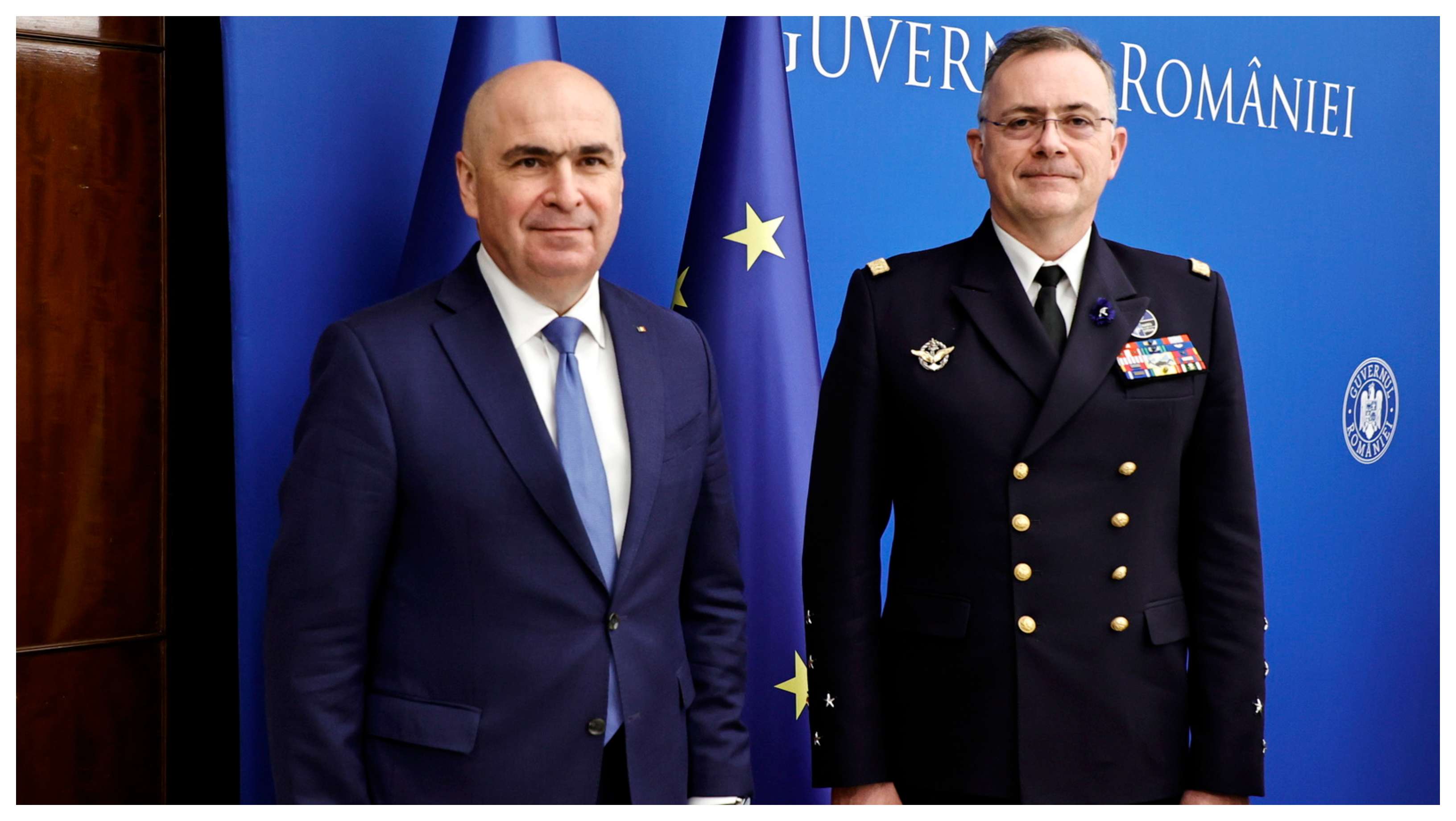 Ilie Bolojan, întâlnire cu amiralul Pierre Vandier: prioritățile României în NATO și modernizarea armatei, printre temele discutate