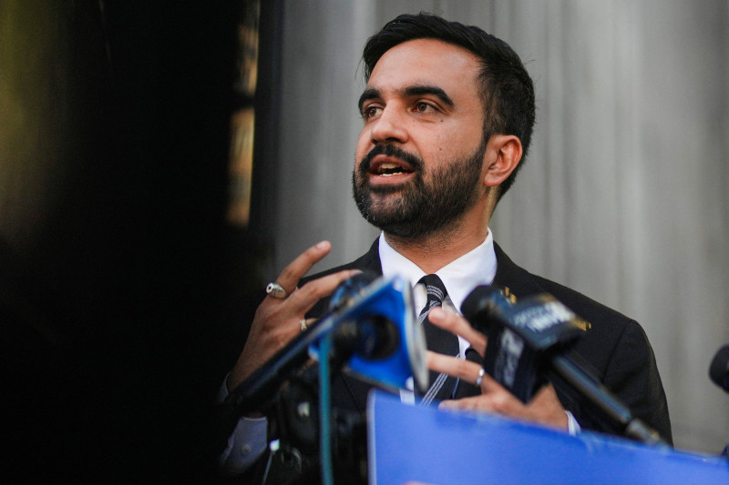 New York City mayoral candidate Zohran Mamdani campaigns in New York