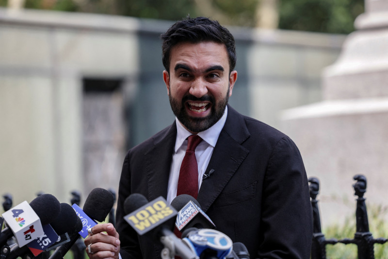 New York City mayoral candidate Zohran Mamdani campaigns in New York City