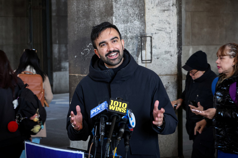 New York City mayoral candidate Zohran Mamdani campaigns in New York