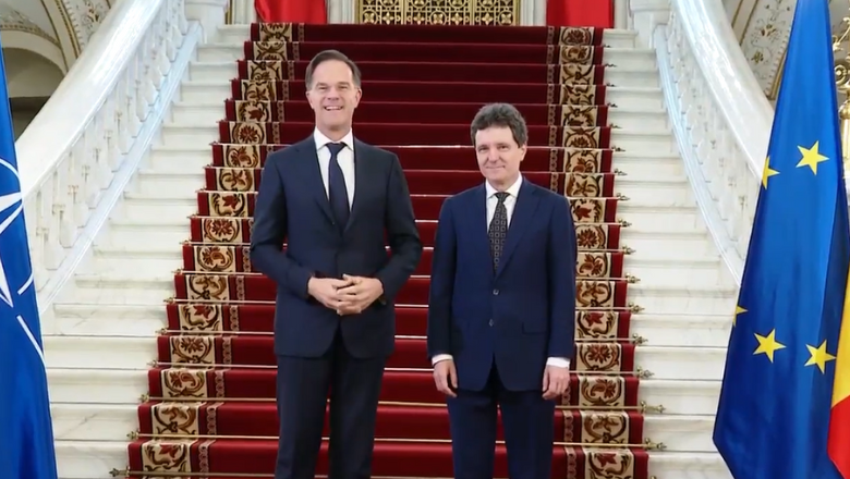 Șeful NATO a ajuns în România. Mark Rutte a fost primit de Nicușor Dan la Palatul Cotroceni