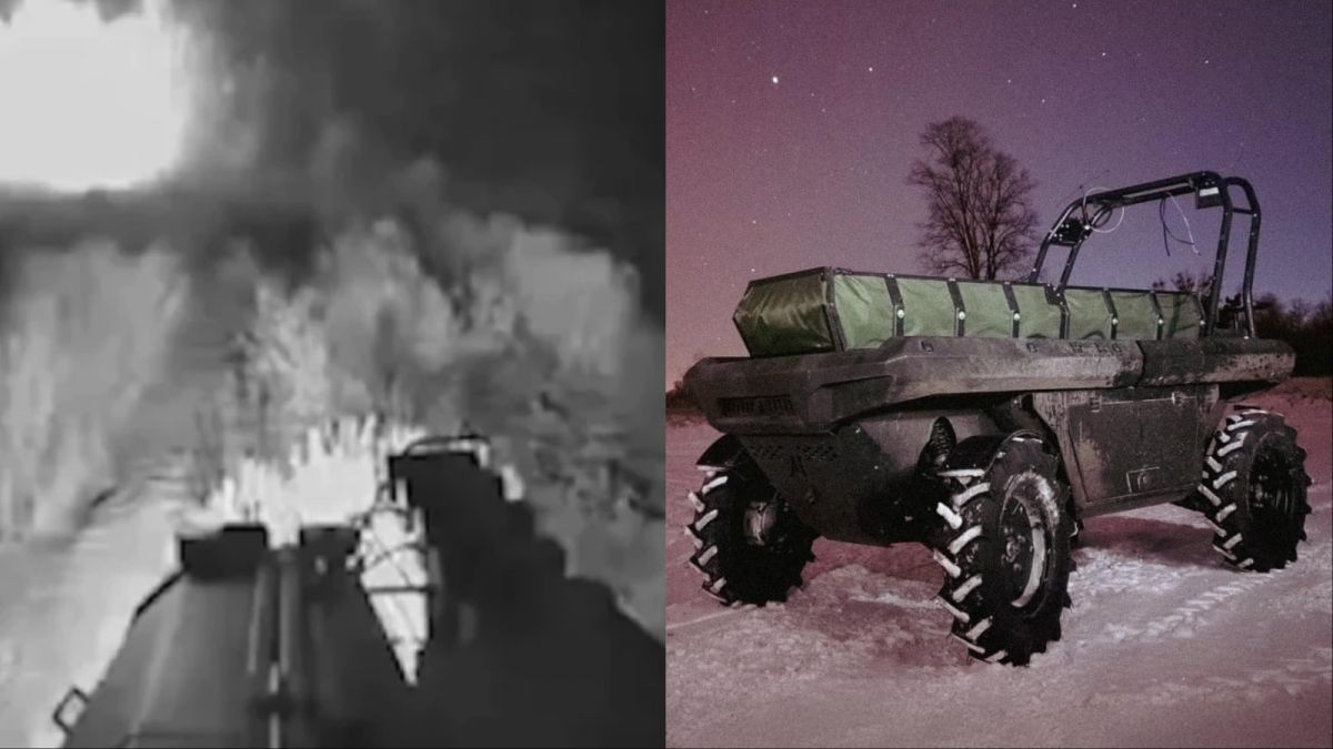 O dronă terestră ucraineană a supraviețuit exploziei unei mine și atacurilor unui UAV pentru a salva viața unui soldat rănit