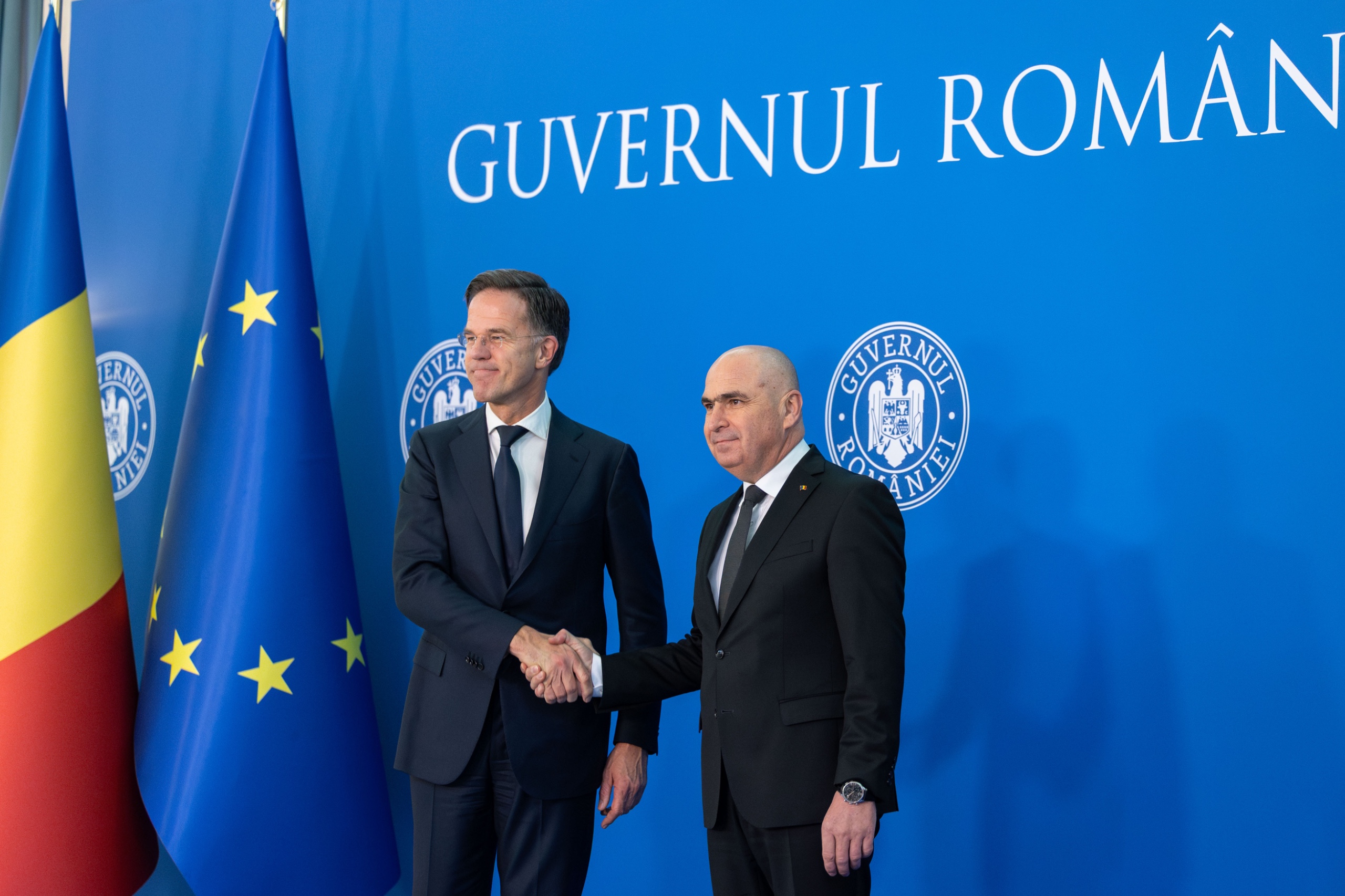 Mark Rutte s-a întâlnit cu premierul Ilie Bolojan, la Palatul Victoria. Ce i-a spus premierul secretarului general al NATO