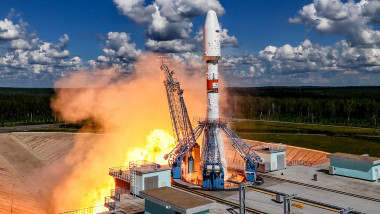 Launch Of Soyuz 2.1b Carrying Satellites Ionosfera-M No.3 And No.4