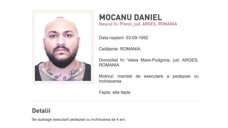danut mocanu dat in urmarit de politie