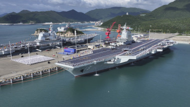 CHINA HAINAN SANYA FUJIAN AIRCRAFT CARRIER COMMISSIONING (CN)