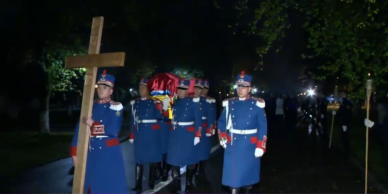 Sicriul cu rămăşiţele lui Grigore Alexandru Ghyka, ultimul domn al Moldovei, depus la Palatul Cotroceni. Condiții de acces