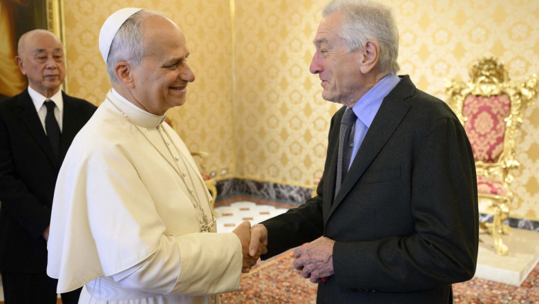 Pope Leo XIV Meets with Robert De Niro - Vatican