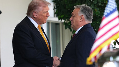 Donald Trump și Viktor Orban la Casa Albă.