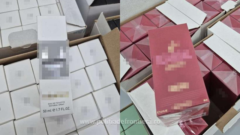 Produse contrafăcute în valoare de 1,2 milioane de lei, descoperite de polițiștii de frontieră. Mii de haine și parfumuri confiscate