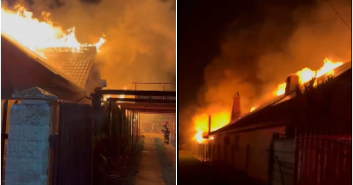 Pericol de explozie în Prahova: o casă cu butelii a fost cuprinsă de flăcări