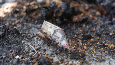 Aftermath of Russian drone attack in Druzhkivka