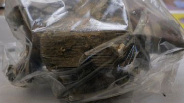 Resturile dronei rusesti cazute in zona Grindu