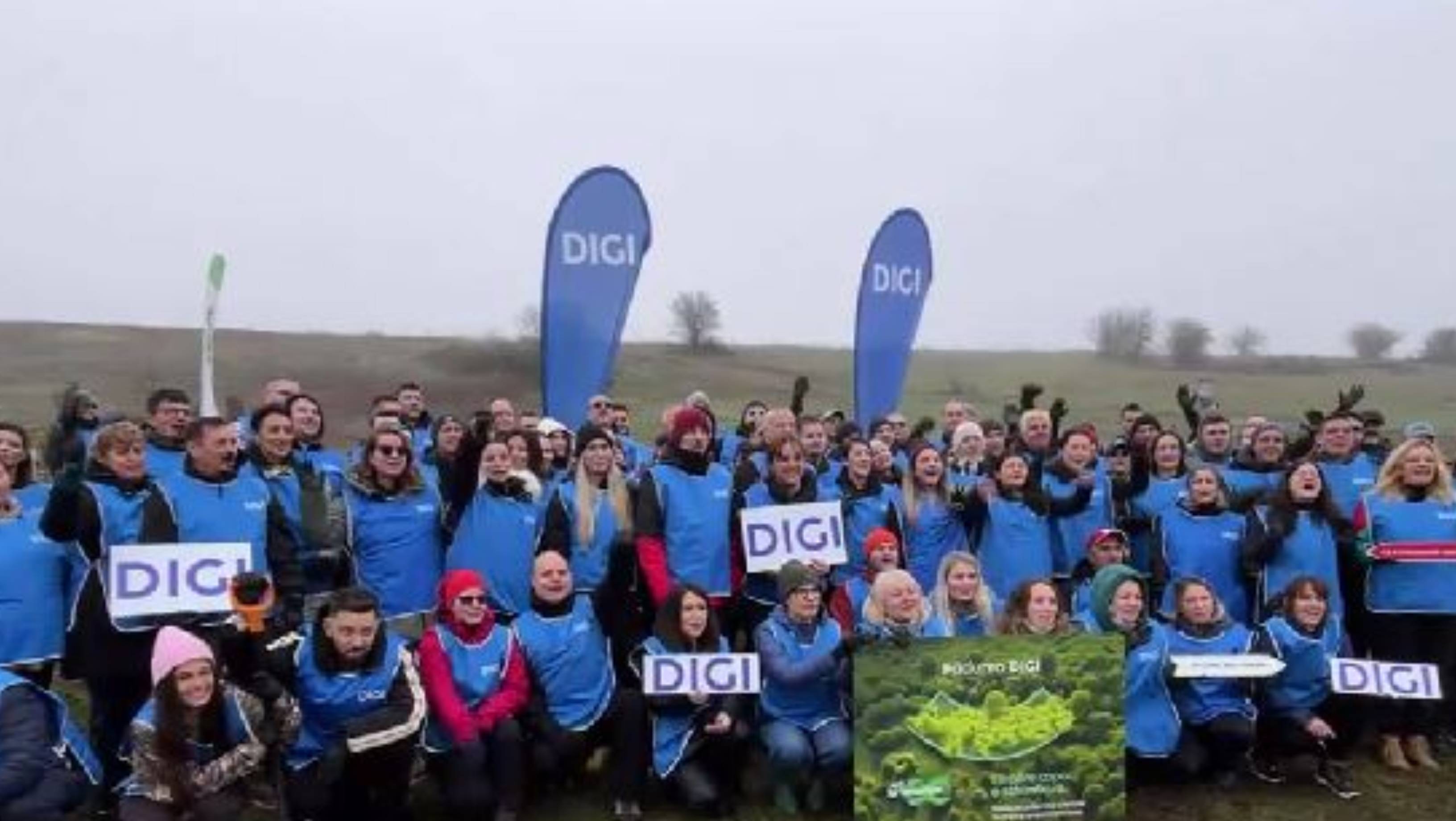 Mii de copaci au fost plantați de angajații DIGI: „Dacă natura are grijă de noi, trebuie să avem și noi grijă de natură”