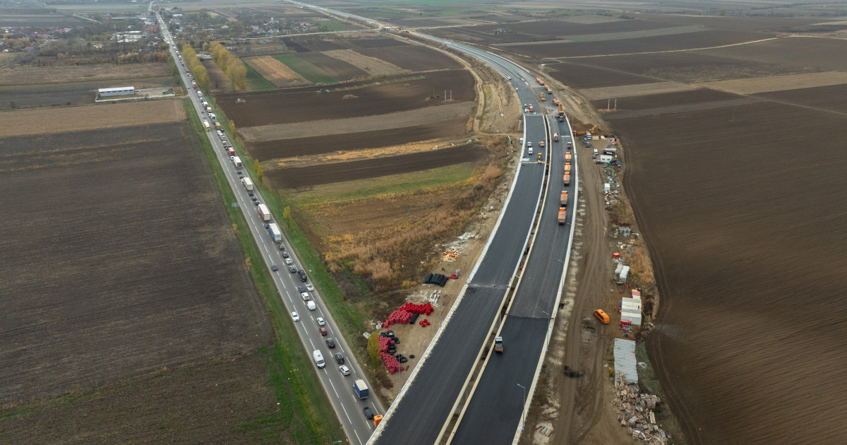 Autostrada A7: Lotul 2 Focșani-Bacău, finalizat în proporție de 95%