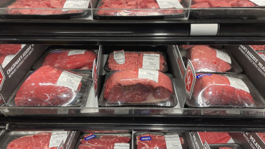 Beef for sale in grocery store