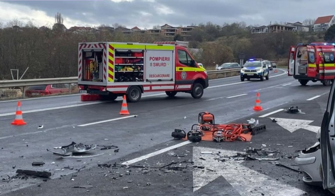 Accident grav la ieșirea din Cluj-Napoca: un om a murit și trei au fost răniți, printre care un copil