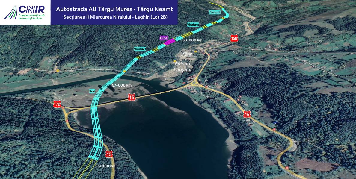 Începe etapa de proiectare la cel mai dificil lot al Autostrăzii A8. Va avea 16 tuneluri și 60 de poduri și viaducte