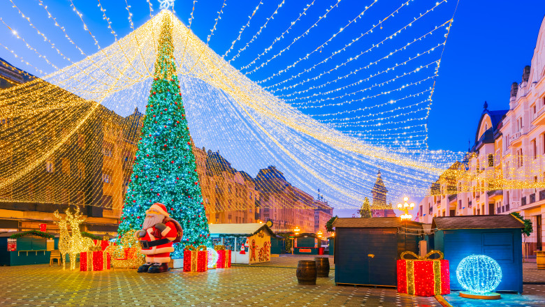 Târgul de Crăciun Winter Wonderland din Piața Alba Iulia. Foto Getty Images