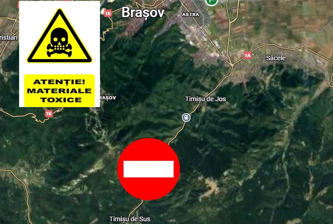 Cisternă cu substanțe periculoase, răsturnată pe DN1, între Brașov și Predeal: traficul auto este blocat