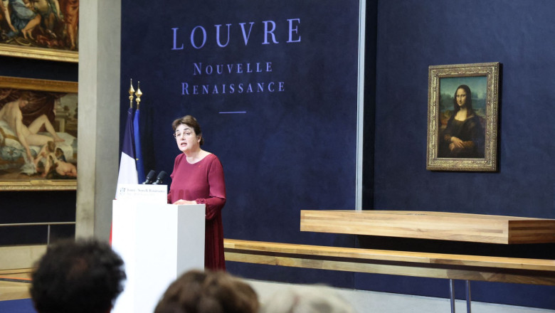 Emmanuel Macron At Louvre Museum - Paris, France - 28 Jan 2025