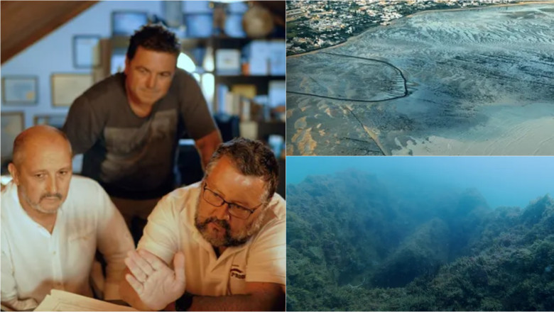 imagini din documentarul lui Michael Donnellan despre ruinele subacvatice descoperite lângă Cadiz