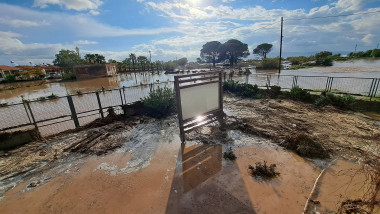 Inundații provocate de furtunile din Grecia. Foto-Kalloni Environmental Information Center
