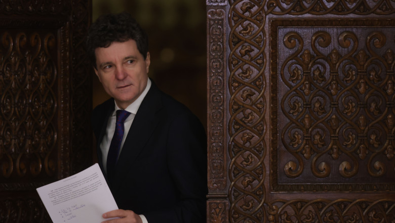 Nicușor Dan, președintele României, susține o conferință de presă la Palatul Cotroceni din București, 12 noiembrie 20225.