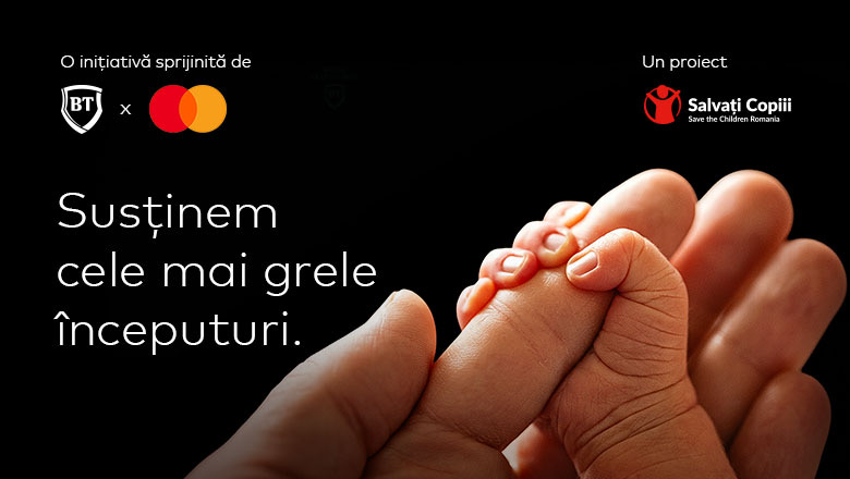 (P) Banca Transilvania si Mastercard investesc 1,5 milioane de euro într-un proiect al Organizației ”Salvați Copiii”